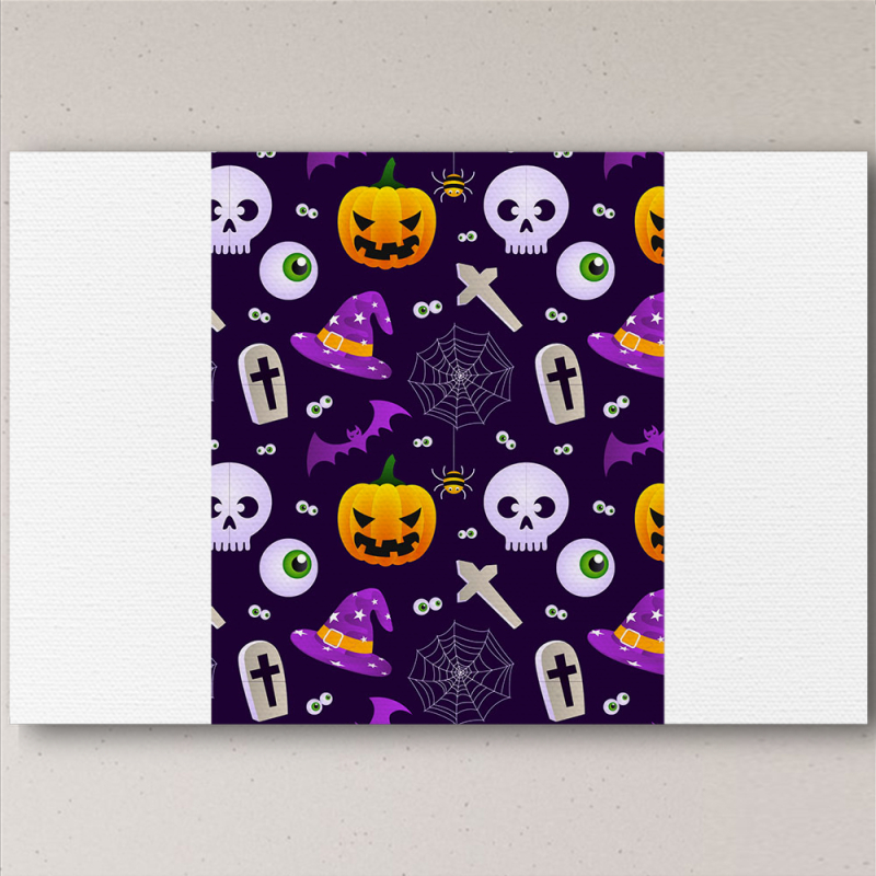 Печать на холсте 60 на 40 сантиметров Halloween Purple Mood