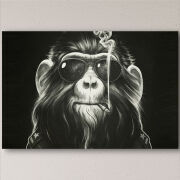 Печать на холсте 60 на 40 сантиметров Smokey Monkey