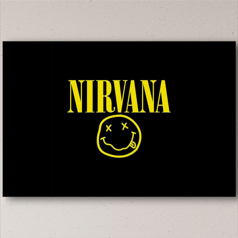 Печать на холсте 60 на 40 сантиметров NIRVANA