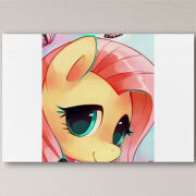 Печать на холсте 60 на 40 сантиметров My Little Pony Fluttershy