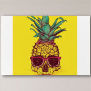 Печать на холсте 60 на 40 сантиметров Pineapple Skull