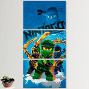 Модульные картины горизонтальные  60 на 40 3шт Lego Ninjago