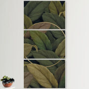 Модульные картины горизонтальные  60 на 40 3шт Leaf