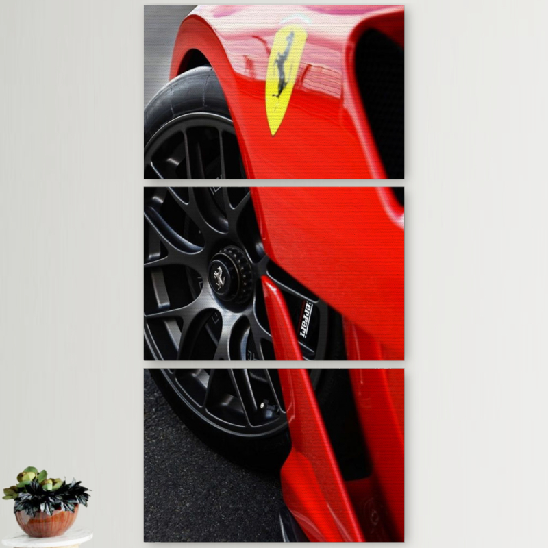 Модульные картины горизонтальные  60 на 40 3шт Ferrari 599XX