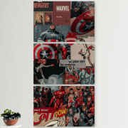 Модульные картины горизонтальные  60 на 40 3шт Marvel Avengers