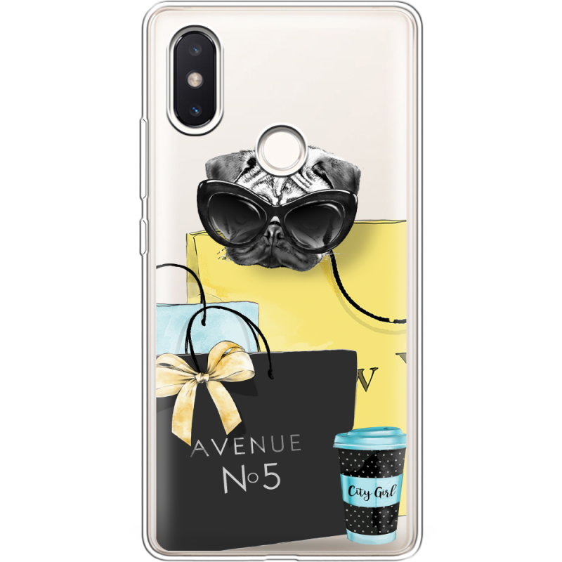 Прозрачный чехол Uprint Xiaomi Mi 8 SE Fashion Pug