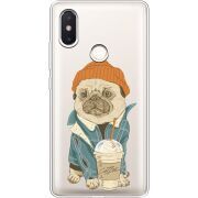 Прозрачный чехол Uprint Xiaomi Mi 8 SE Dog Coffeeman