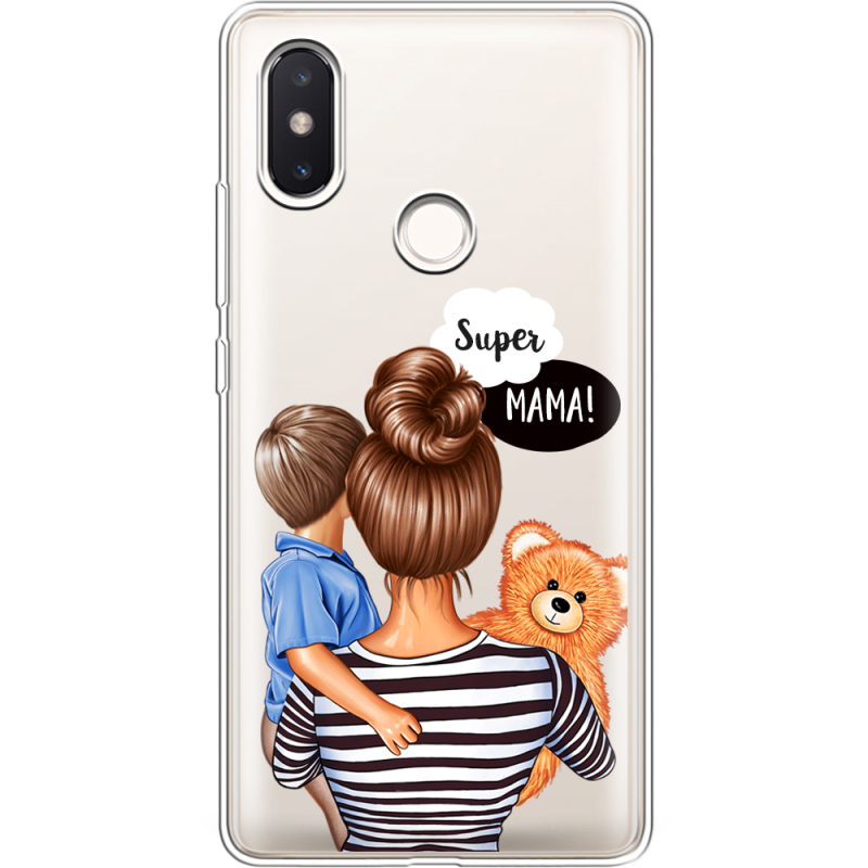 Прозрачный чехол Uprint Xiaomi Mi 8 SE Super Mama and Son