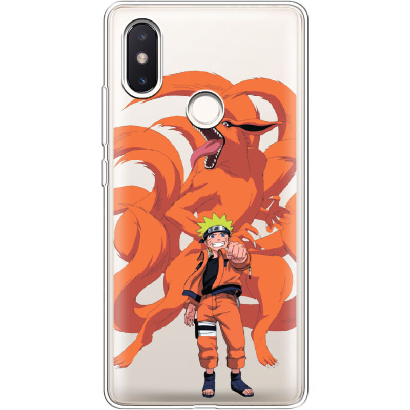 Прозрачный чехол Uprint Xiaomi Mi 8 SE Naruto and Kurama