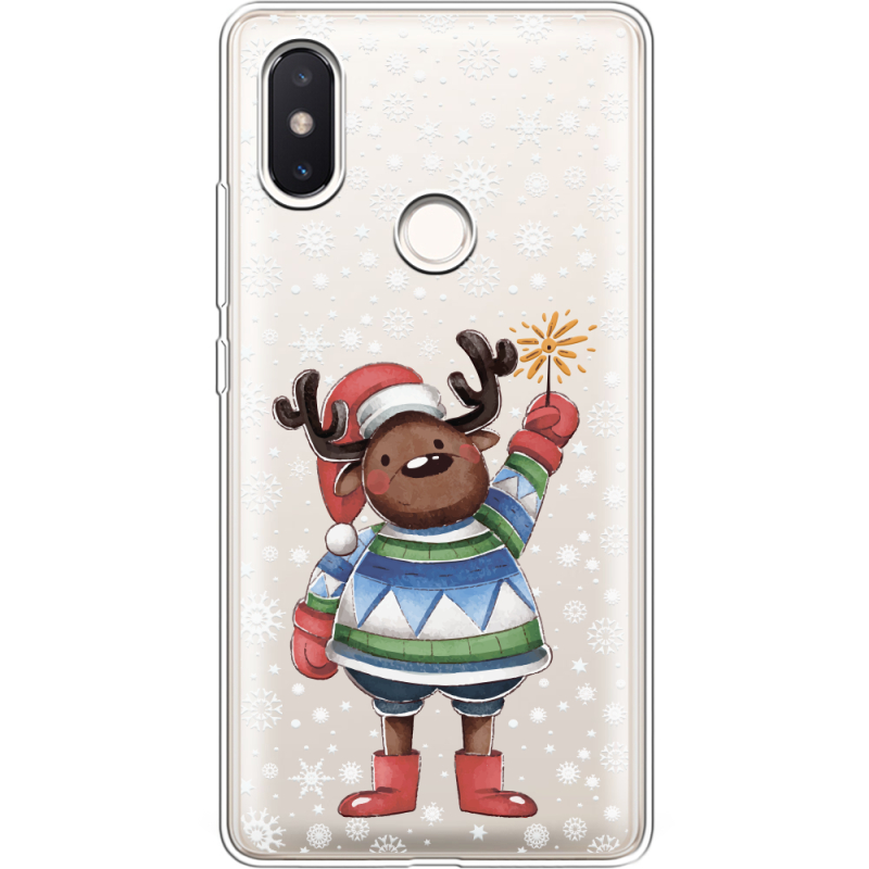 Прозрачный чехол Uprint Xiaomi Mi 8 SE Christmas Deer with Snow