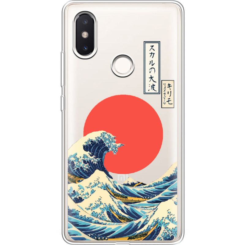 Прозрачный чехол Uprint Xiaomi Mi 8 SE Большая волна в Канагаве