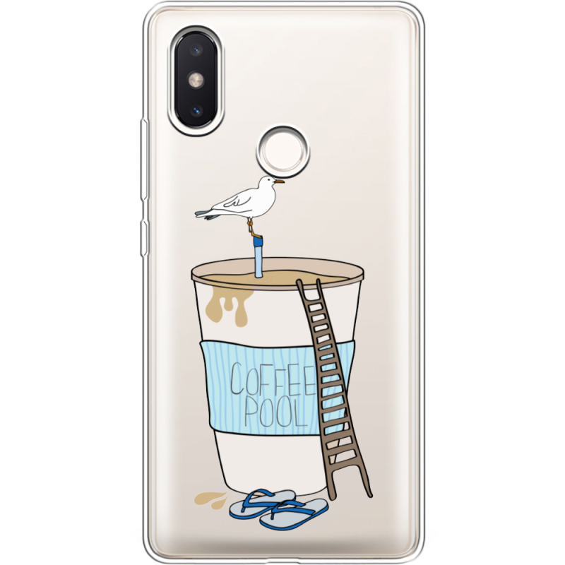 Прозрачный чехол Uprint Xiaomi Mi 8 SE Segull in Cofee Pool