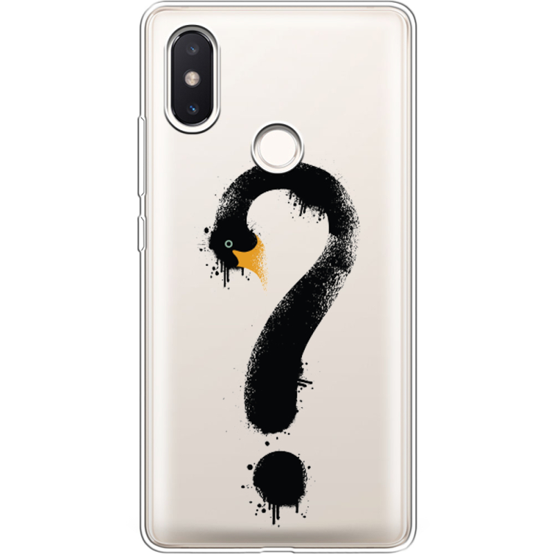 Прозрачный чехол Uprint Xiaomi Mi 8 SE Swan question
