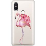 Прозрачный чехол Uprint Xiaomi Mi 8 SE Floral Flamingo