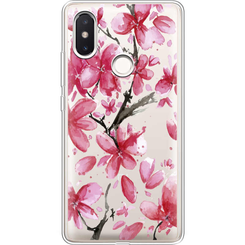 Прозрачный чехол Uprint Xiaomi Mi 8 SE Pink Magnolia