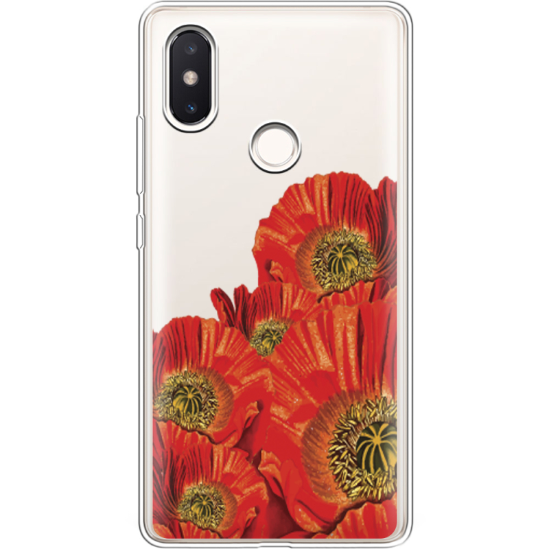 Прозрачный чехол Uprint Xiaomi Mi 8 SE Red Poppies