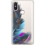 Прозрачный чехол Uprint Xiaomi Mi 8 SE Feathers