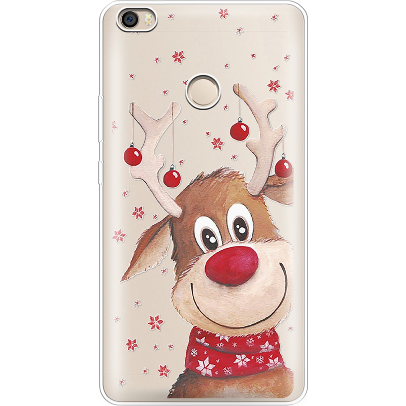 Прозрачный чехол Uprint Xiaomi Mi Max 2 Winter Deer