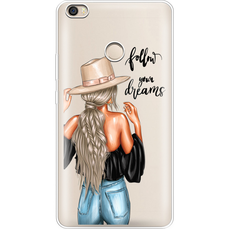 Прозрачный чехол Uprint Xiaomi Mi Max 2 Follow Your Dreams