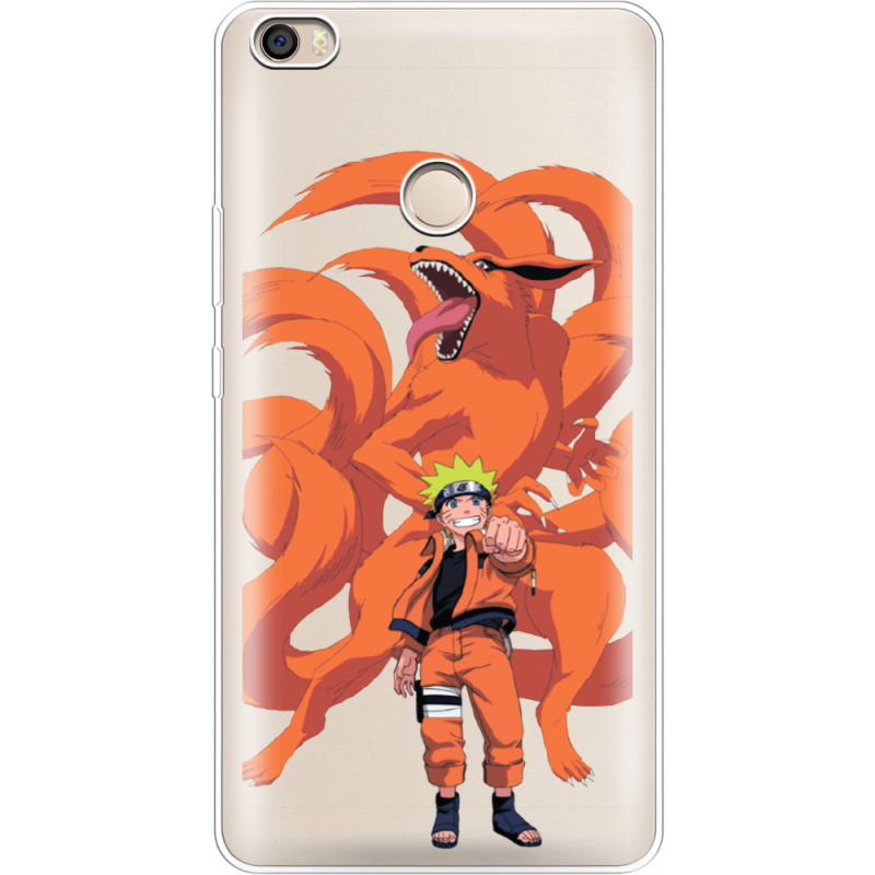 Прозрачный чехол Uprint Xiaomi Mi Max 2 Naruto and Kurama