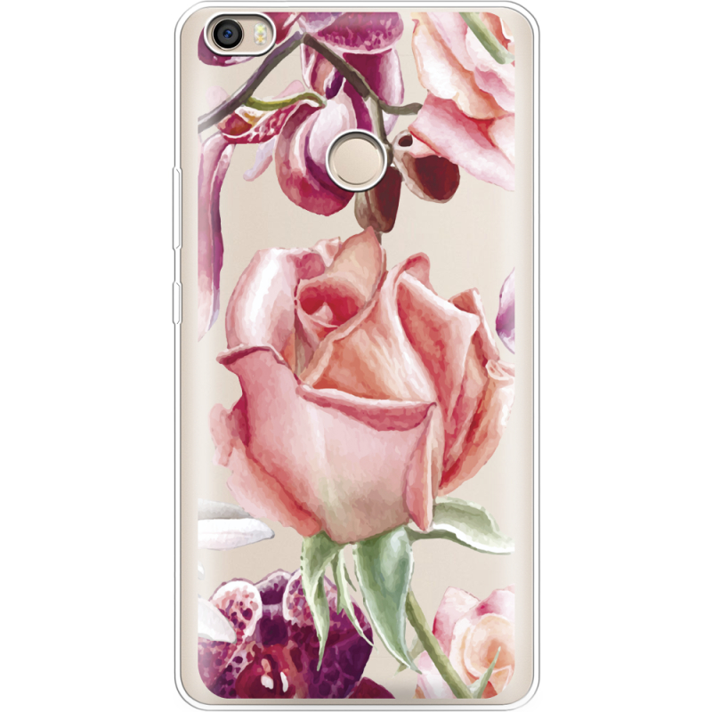 Прозрачный чехол Uprint Xiaomi Mi Max 2 Rose