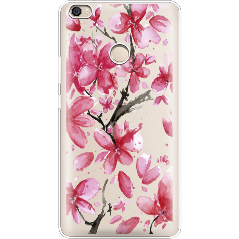 Прозрачный чехол Uprint Xiaomi Mi Max 2 Pink Magnolia