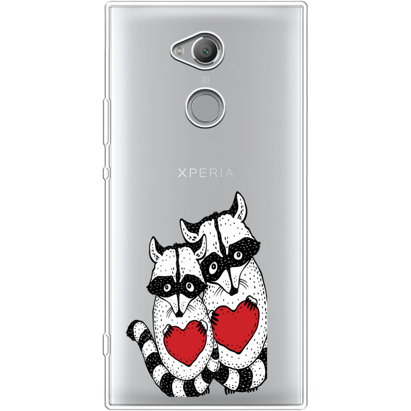Прозрачный чехол Uprint Sony Xperia XA2 Ultra H4213 Raccoons in love