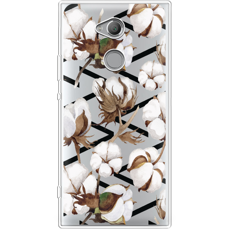 Прозрачный чехол Uprint Sony Xperia XA2 Ultra H4213 Cotton flowers