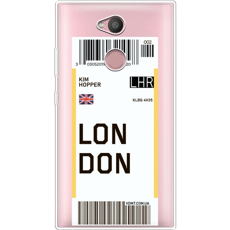 Прозрачный чехол Uprint Sony Xperia L2 H4311  Ticket London