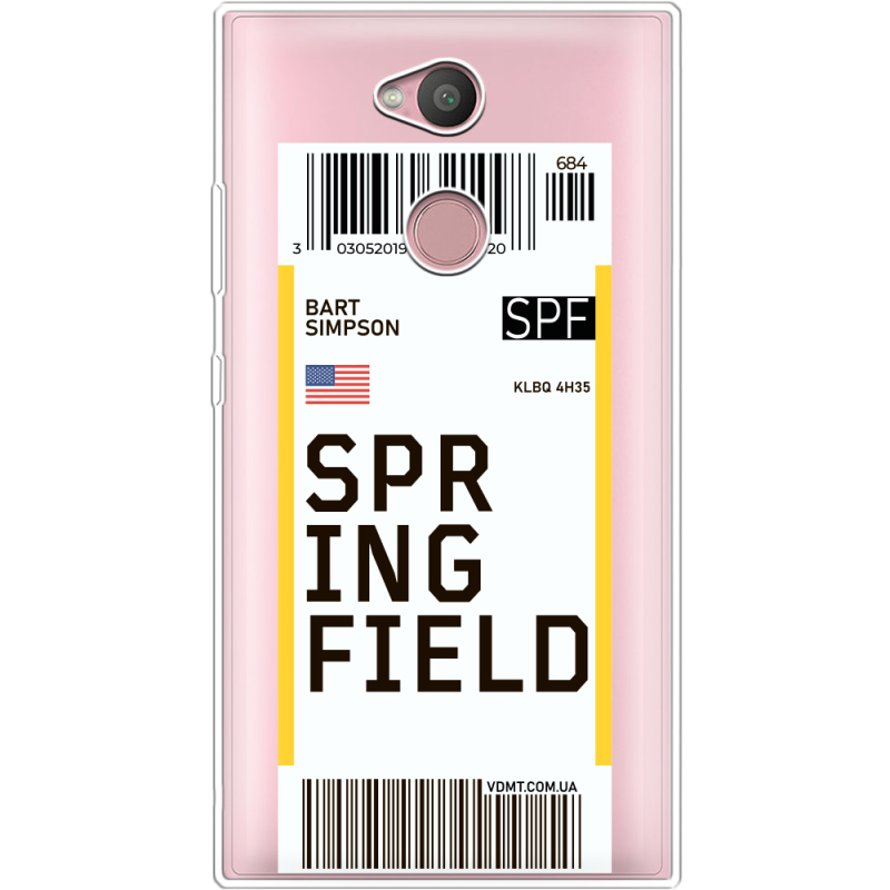 Прозрачный чехол Uprint Sony Xperia L2 H4311  Ticket Springfield
