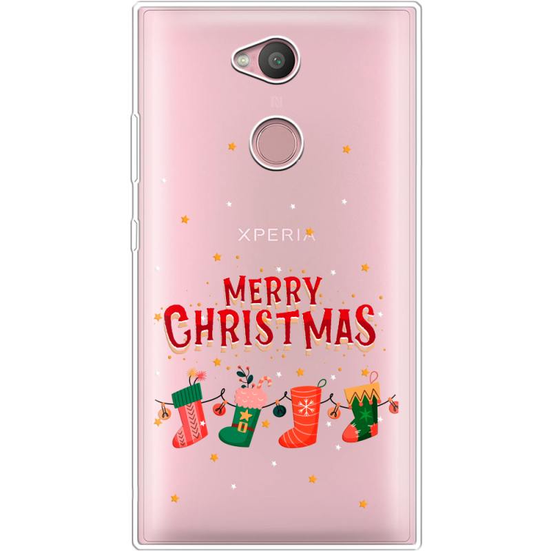Прозрачный чехол Uprint Sony Xperia L2 H4311  Merry Christmas