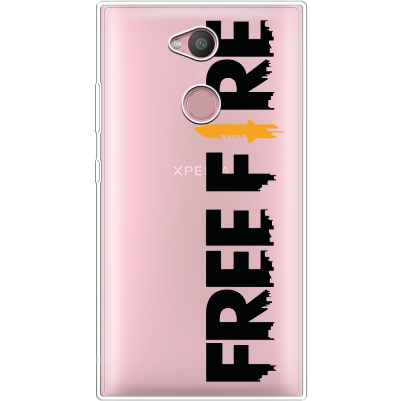 Прозрачный чехол Uprint Sony Xperia L2 H4311  Free Fire Black Logo
