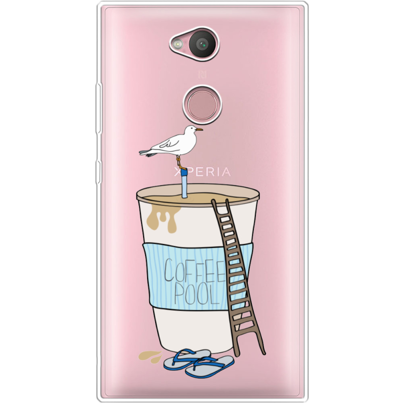 Прозрачный чехол Uprint Sony Xperia L2 H4311  Segull in Cofee Pool