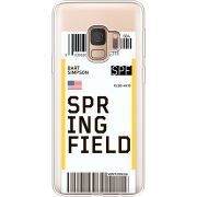 Прозрачный чехол Uprint Samsung G960 Galaxy S9 Ticket Springfield