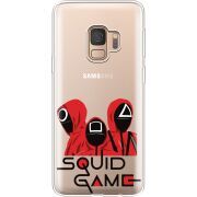 Прозрачный чехол Uprint Samsung G960 Galaxy S9 siquid game люди в красном