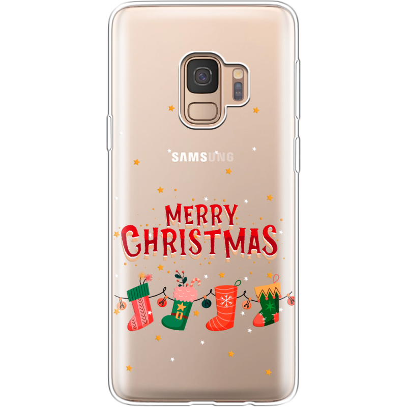 Прозрачный чехол Uprint Samsung G960 Galaxy S9 Merry Christmas