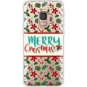 Прозрачный чехол Uprint Samsung G960 Galaxy S9 Vintage Christmas Pattern