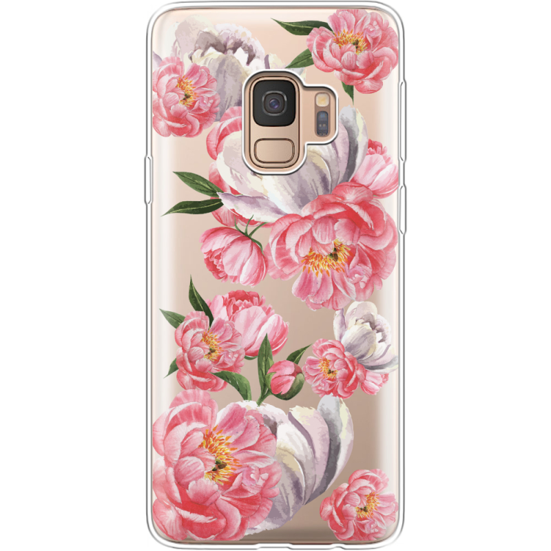 Прозрачный чехол Uprint Samsung G960 Galaxy S9 Peony Watercolor Style