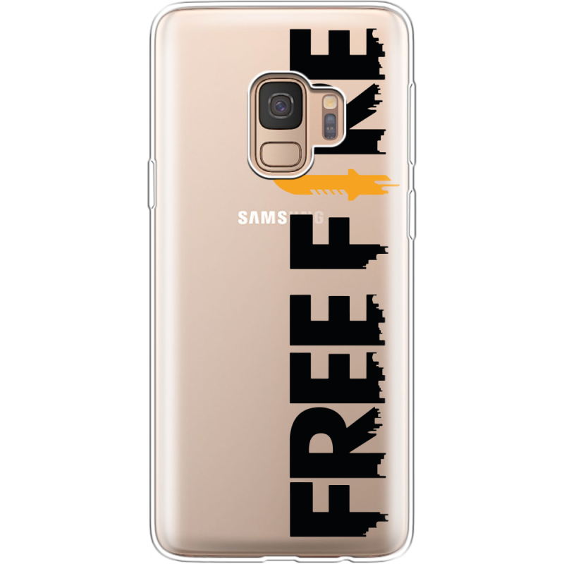 Прозрачный чехол Uprint Samsung G960 Galaxy S9 Free Fire Black Logo