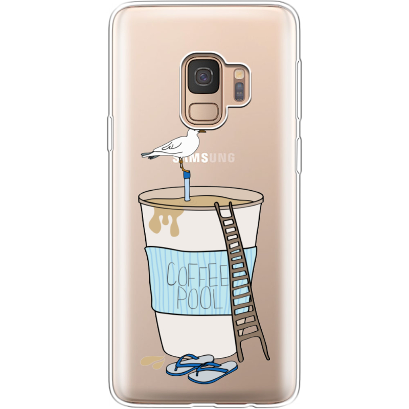 Прозрачный чехол Uprint Samsung G960 Galaxy S9 Segull in Cofee Pool
