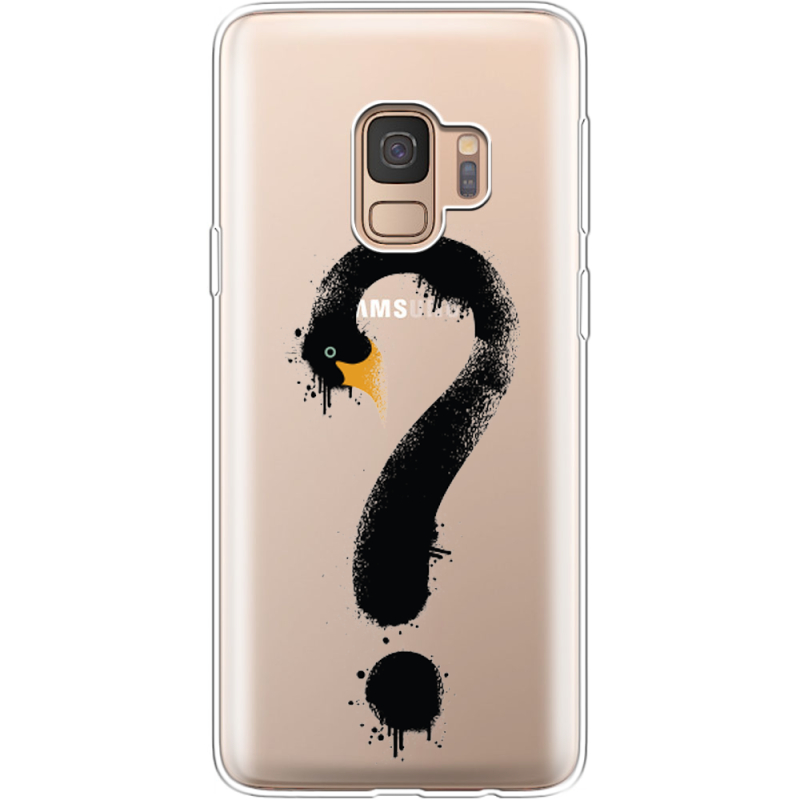 Прозрачный чехол Uprint Samsung G960 Galaxy S9 Swan question