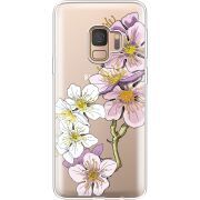 Прозрачный чехол Uprint Samsung G960 Galaxy S9 Cherry Blossom