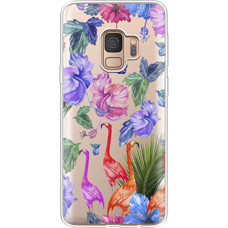 Прозрачный чехол Uprint Samsung G960 Galaxy S9 Flamingo