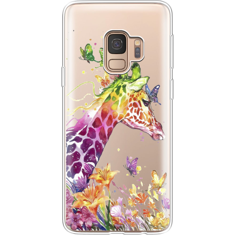 Прозрачный чехол Uprint Samsung G960 Galaxy S9 Colorful Giraffe