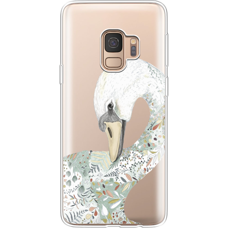 Прозрачный чехол Uprint Samsung G960 Galaxy S9 Swan