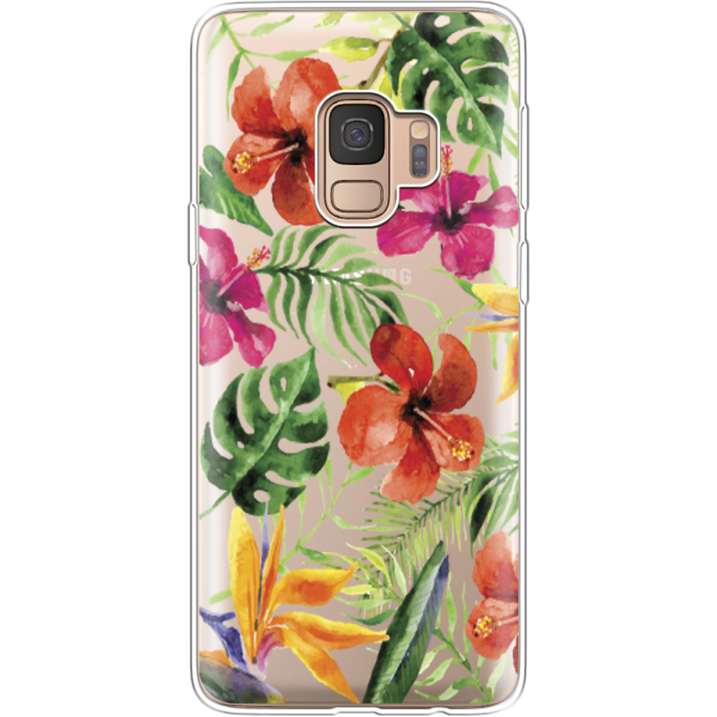 Прозрачный чехол Uprint Samsung G960 Galaxy S9 Tropical Flowers