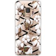 Прозрачный чехол Uprint Samsung G960 Galaxy S9 Cotton flowers
