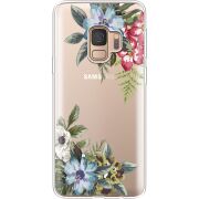 Прозрачный чехол Uprint Samsung G960 Galaxy S9 Floral
