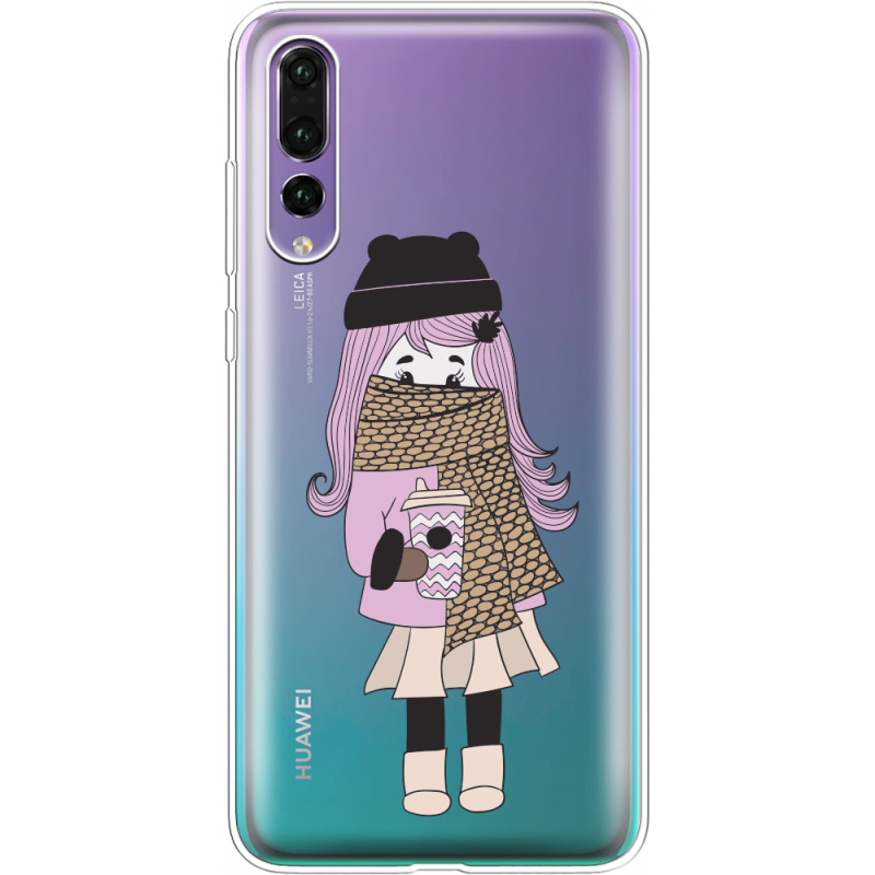 Прозрачный чехол Uprint Huawei P20 Pro Winter Morning Girl