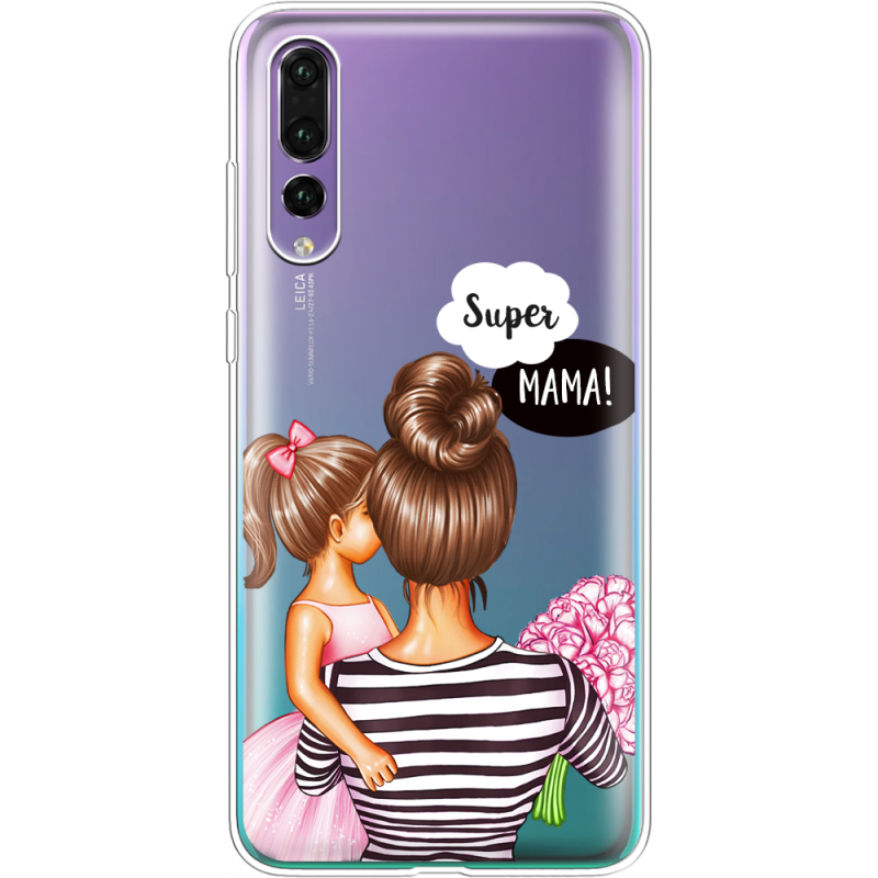 Прозрачный чехол Uprint Huawei P20 Pro Super Mama and Daughter